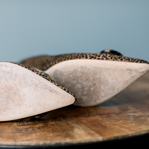 Oscar de la Renta Ponyhair Animal Print Pumps Size 37.5 Women's Size 7 - Picture 13 of 13